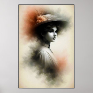 Poster Beleza Graciosa em Névoa Vintage