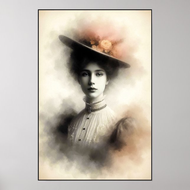 Poster Beleza Graciosa em Névoa Vintage (Frente)
