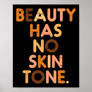 Poster Beleza Não Tem Pele Tone Negro História Melanina A