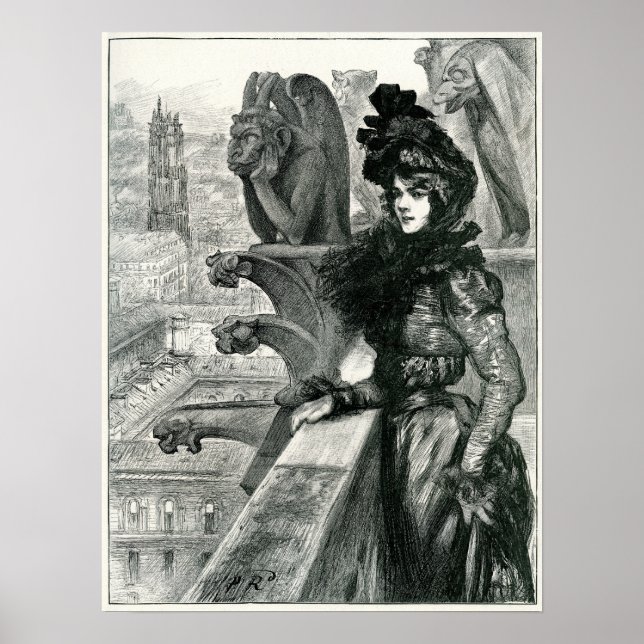 Poster Beleza nos Devils, Notre Dame, Paris (Frente)