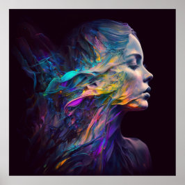 Poster Beleza radiante com esquema de cores vívidas