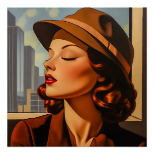 Póster Beleza Retro de Los Angeles