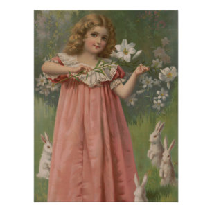 Póster Belezas de Páscoa, Ilustração Vintage, 1898