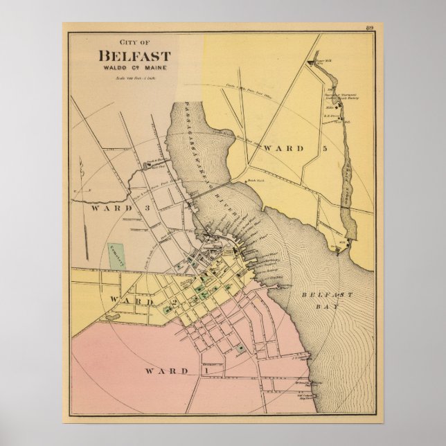 Póster Belfast, Maine (Frente)