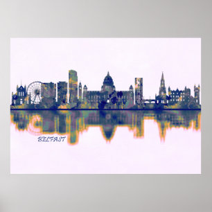 Poster Belfast Skyline