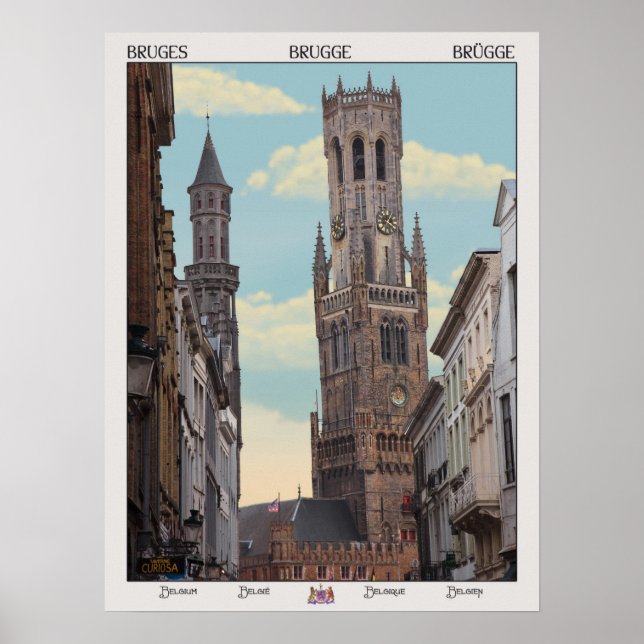 Poster Belfry em Brugge (Frente)