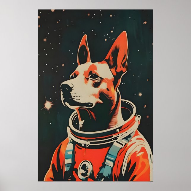 Poster Belgian Malinois Astronaut Poster, Belgian (Frente)