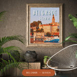 Poster Belgrado, cultura de carrefour dos Balcãs<br><div class="desc">Belgrado est la plus grande ville et la capitale de la Serbie. Au recensement de 2011,  la ville intra muros comptait 1 233 796 habitantes et,  avec le District dont elle est le center,  appelé Ville de Belgrado</div>