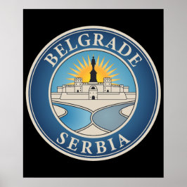Poster Belgrado Sérvia Europa Oriental
