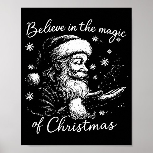 Poster Believe In The Magic Of Christmas, Funny Christmas (Frente)