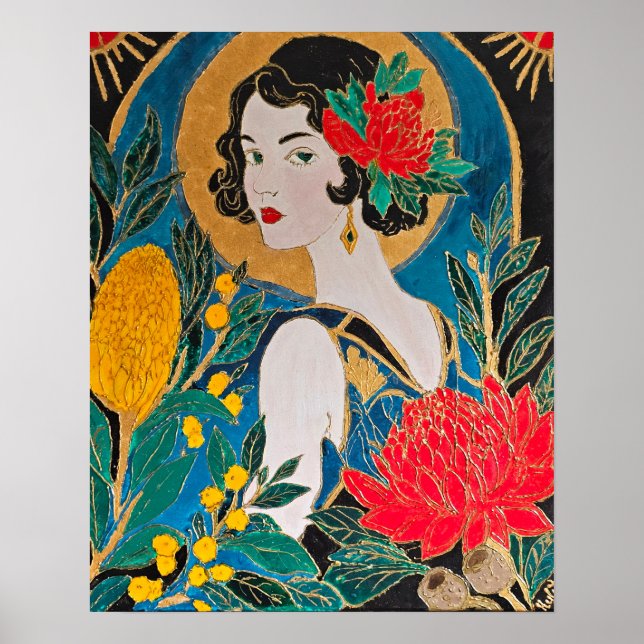 Poster belíssima waratah (Frente)