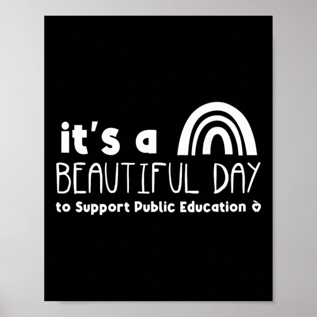 Poster Belíssimo Dia Para Apoiar o Professor de Educação  (Frente)