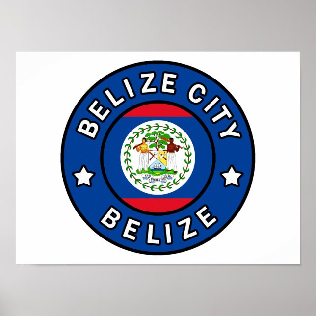 Poster Belize City Belize (Frente)