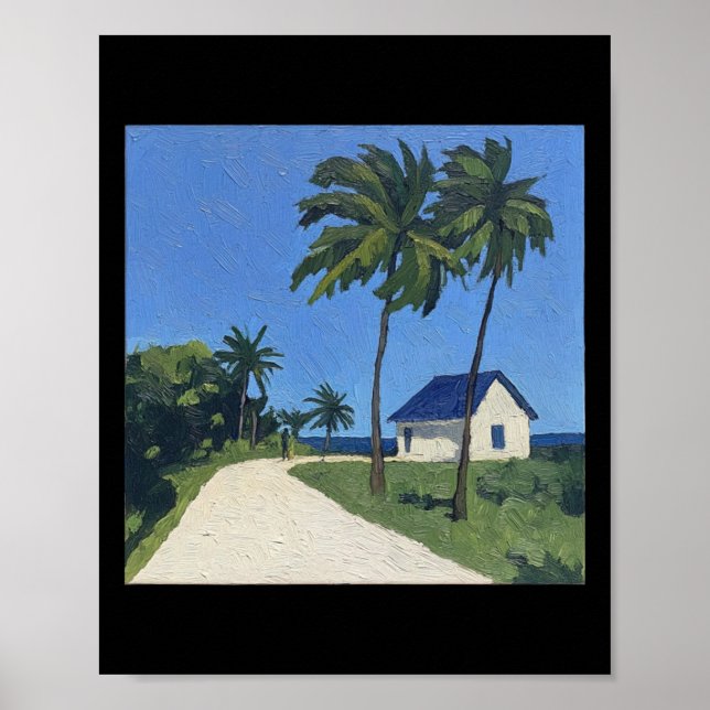 Poster Belize Paisagem Postada-impressionista Estilo de P (Frente)
