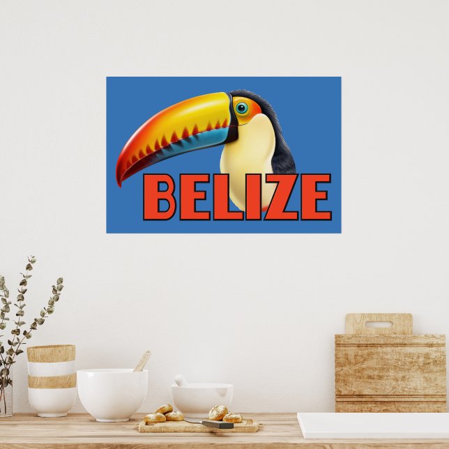 Poster BELIZE Toucan (Cozinha)