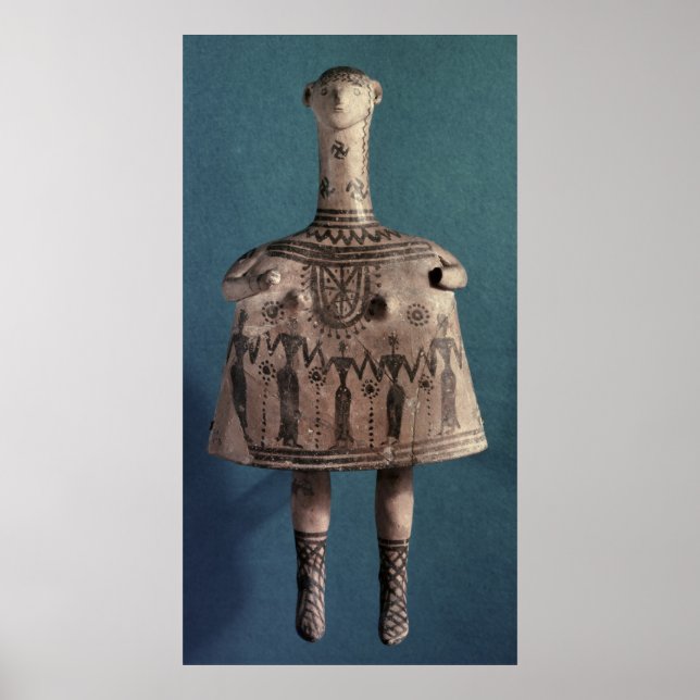 Póster Bell idol, de Thebes, Boeotia, c.700 BC (Frente)