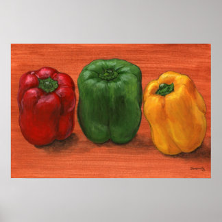 Poster Bell Pepper Trio