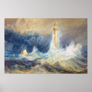 Póster Bell Rock Lighthouse Joseph Mallord William Turner