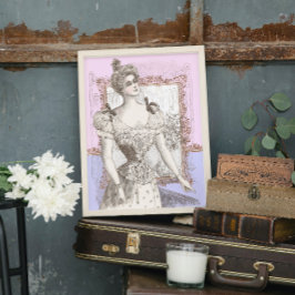 Poster Belle Epoque Beauty Lacy Corset Dress Room