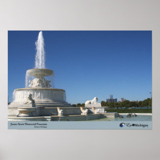 Poster Belle Isle Fountain - Detroit, MI
