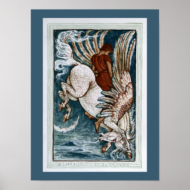 Poster Bellerofão no Pegasus (Frente)