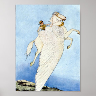 Póster Bellerophon e Pegasus