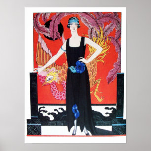 PÓSTER BELLEZA E FÊNIX, DESIGNER DE MODA ARTISTA DE MAQUI