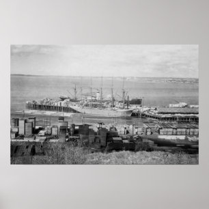 Poster Bellingham, opinião das docas de WA de navios da