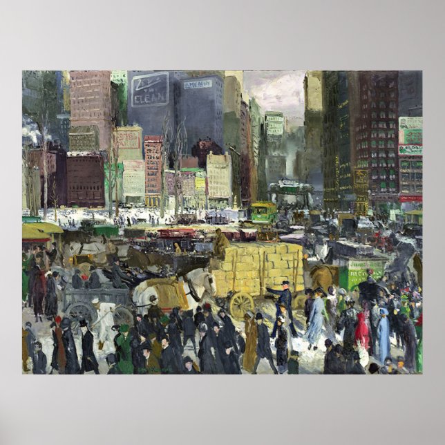 Poster Bellows - Nova York, famosa pintura, (Frente)