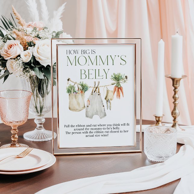 Poster Belly do Chá de fraldas do mercado de agricultores (Criador carregado)