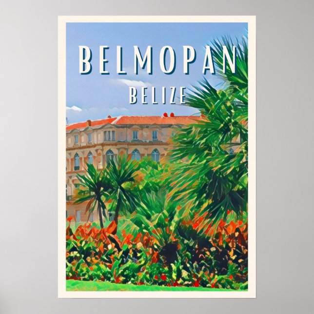 Poster Belmopan, la ville verte de Belize (Frente)