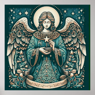 Poster Belo Angel Beneath sob as estrelas