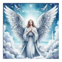 Belo Anjo Guardião Branco