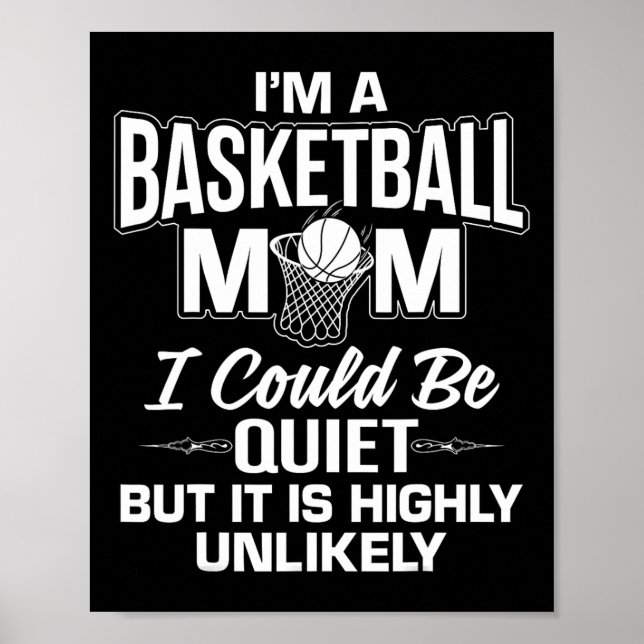 Poster Belo Basquete Mãe Merch - Design de Mães Única (Frente)