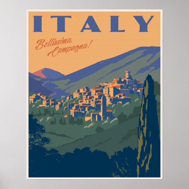 Poster Belo campo italiano (Frente)