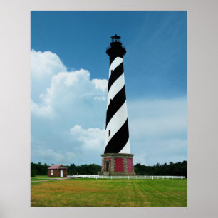 Póster Belo Cape Hatteras Lighthouse Outer Banks NC