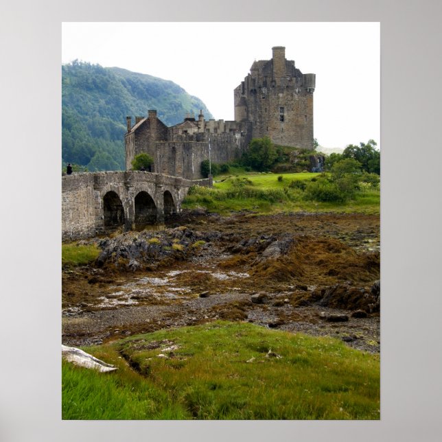 Póster Belo castelo de Eileen Donan no oeste da Dornie 2 (Frente)