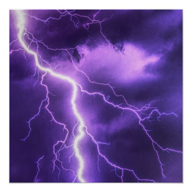 Póster belo céu, trovão (Frente)