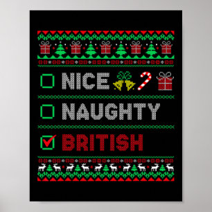 Poster Belo Checklist para o Natal britânico
