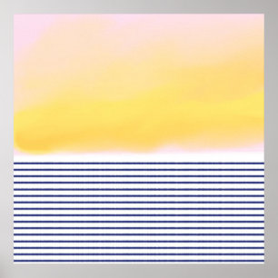 Poster belo design abstrato