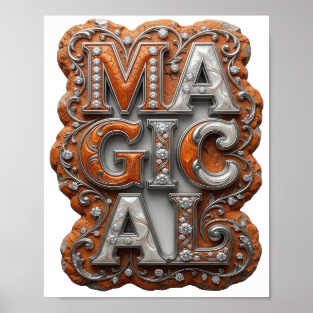 Poster Belo Design MAGICO de Prata (Frente)