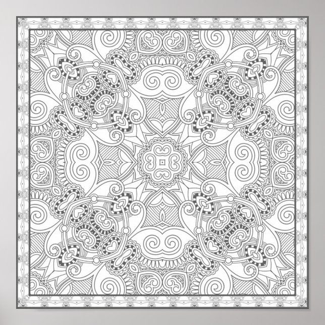 Póster Belo Design Zendoodle 2 (Frente)