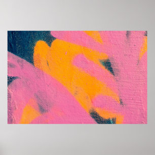 Poster Belo e brilhante grafite de arte de rua