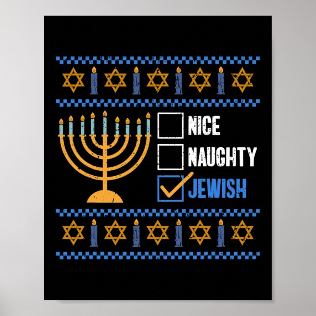 Poster Belo e malvado Judeu Ugly Hanukkah - Hanukkah (Frente)