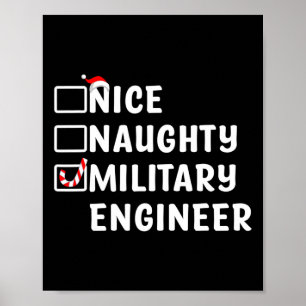 Poster Belo Engenheiro Militar Engraçado Eng Natal