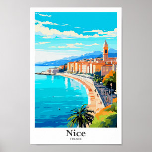Poster Belo exemplo da arte de Viagem da França