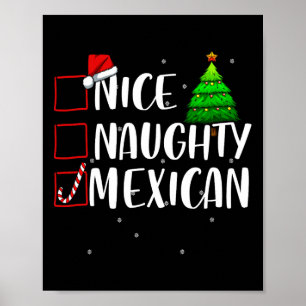 Poster Belo Feliz Natal Mexicano Cortando no Topo