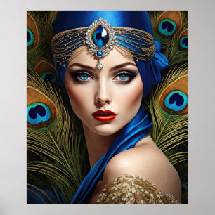 Poster Belo Flapper Com Turbo Peacock