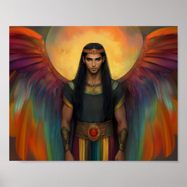 Poster Belo Guia Celestial de Espírito, Asas Arco-Íris (Frente)