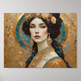 Poster Belo Klimt inspirou Arte, Donna de Roma, Gustav